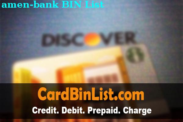 Lista de BIN Amen Bank