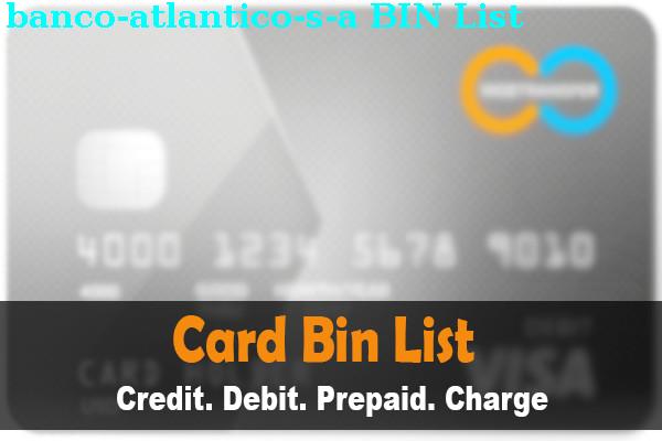 BIN List Banco Atlantico, S.a.