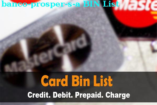 BIN 목록 Banco Prosper, S.a.