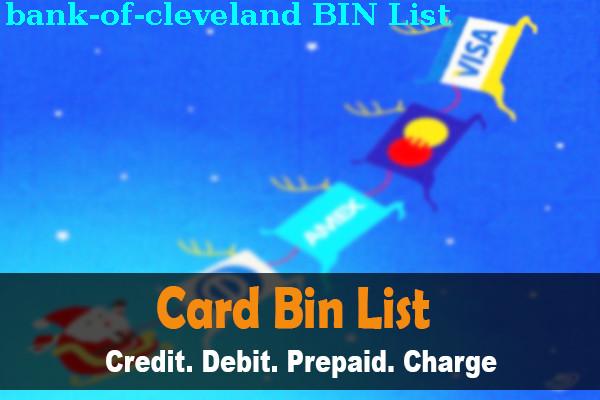 BIN 목록 Bank Of Cleveland