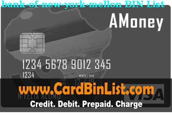 BIN List Bank Of New York Mellon