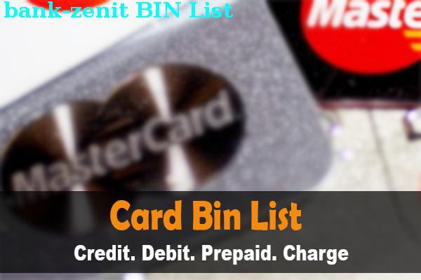 BIN List Bank Zenit