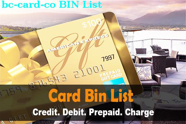 Lista de BIN Bc Card Co.