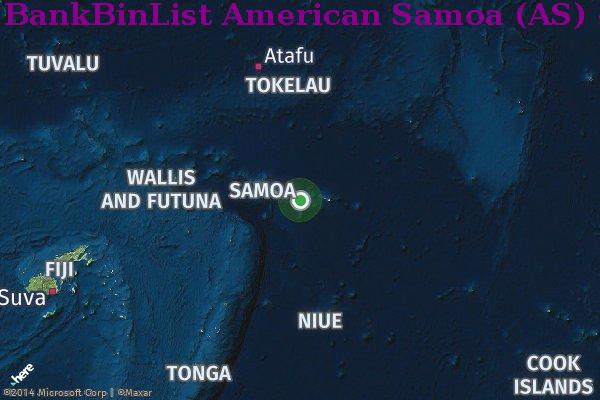 Список БИН American Samoa