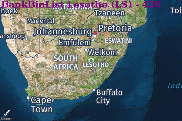BIN Danh sách Lesotho