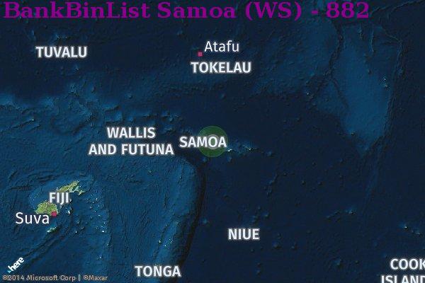 Список БИН Samoa