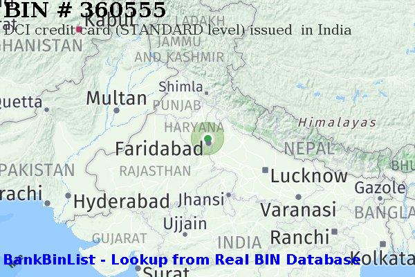 BIN 360555 DCI credit India IN