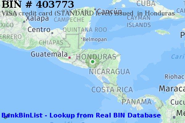 BIN 403773 VISA credit Honduras HN