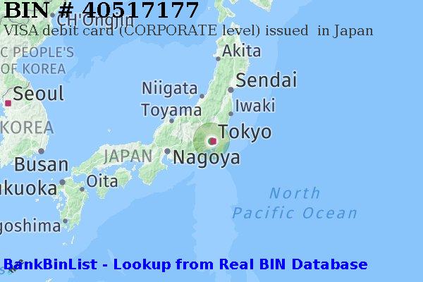 BIN 40517177 VISA debit Japan JP