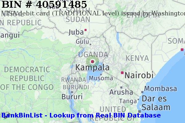 BIN 40591485 VISA debit Uganda UG
