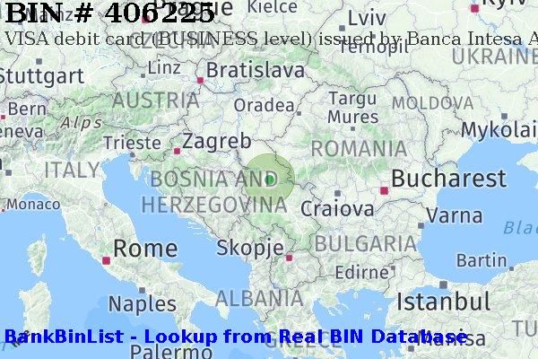 BIN 406225 VISA debit Serbia RS