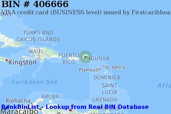 BIN 406666 VISA credit Virgin Islands (British) VG