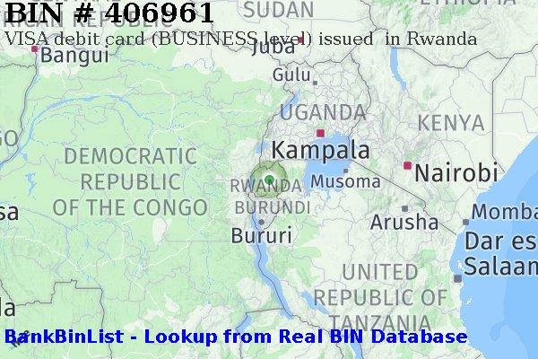 BIN 406961 VISA debit Rwanda RW
