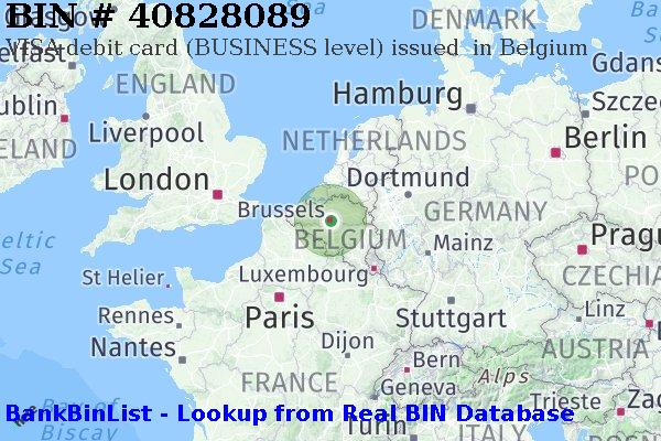 BIN 40828089 VISA debit Belgium BE