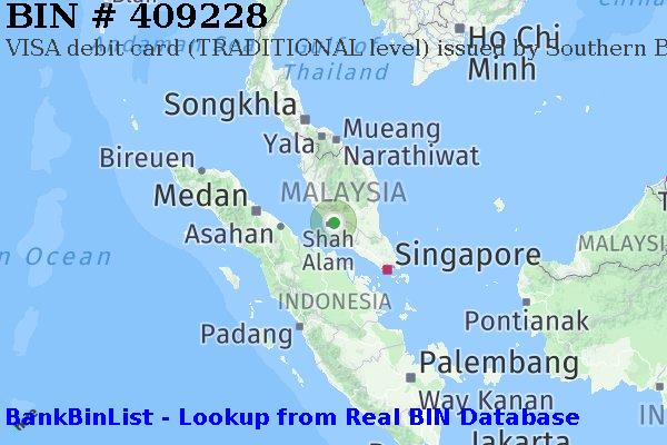 BIN 409228 VISA debit Malaysia MY