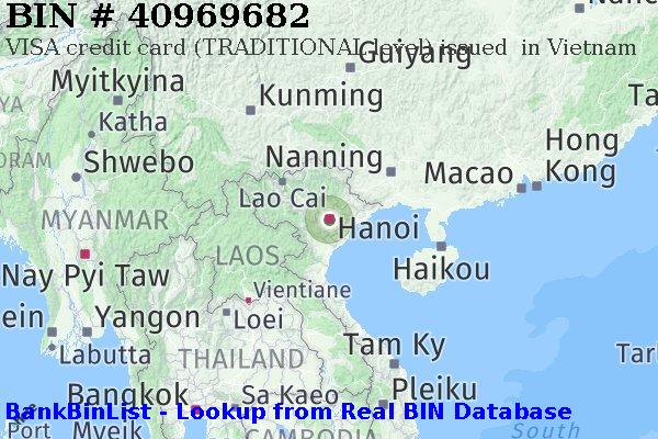 BIN 40969682 VISA credit Vietnam VN