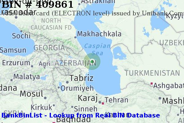 BIN 409861 VISA debit Azerbaijan AZ