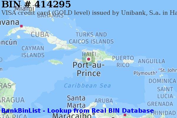 BIN 414295 VISA credit Haiti HT