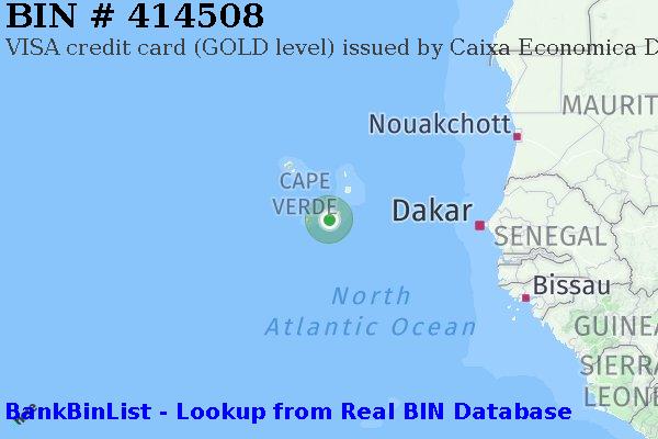 BIN 414508 VISA credit Cape Verde CV