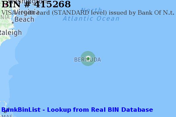 BIN 415268 VISA credit Bermuda BM