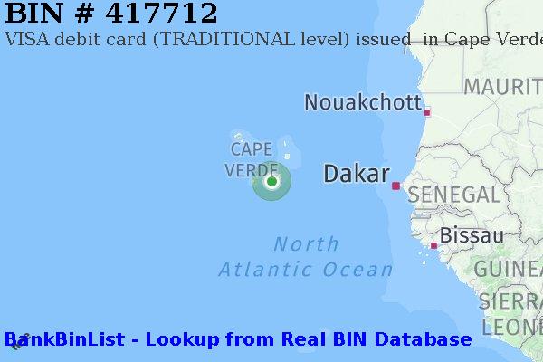 BIN 417712 VISA debit Cape Verde CV