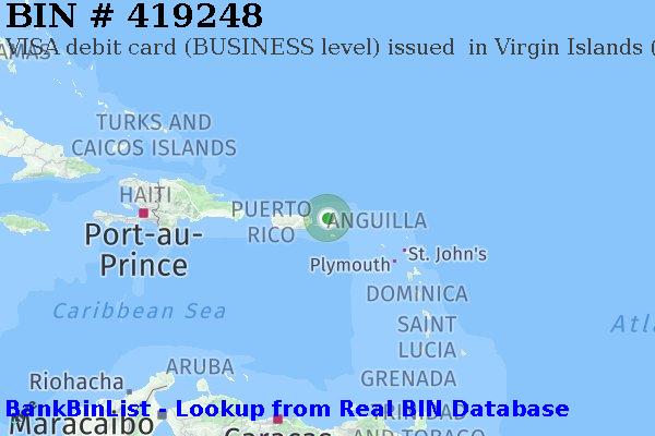 BIN 419248 VISA debit Virgin Islands (U.S.) VI