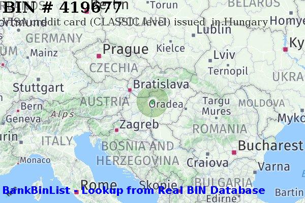 BIN 419677 VISA credit Hungary HU