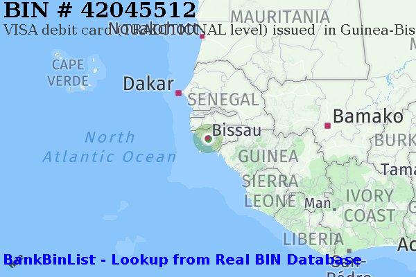 BIN 42045512 VISA debit Guinea-Bissau GW