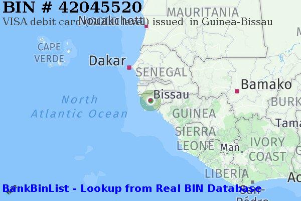 BIN 42045520 VISA debit Guinea-Bissau GW