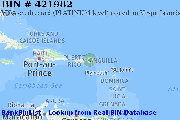 BIN 421982 VISA credit Virgin Islands (U.S.) VI