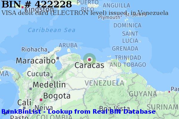 BIN 422228 VISA debit Venezuela VE
