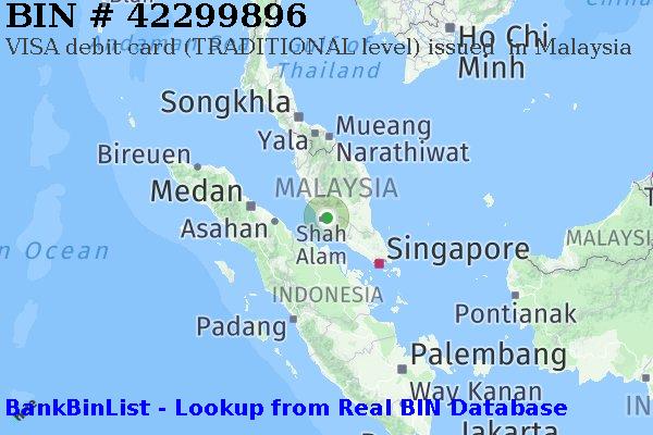 BIN 42299896 VISA debit Malaysia MY
