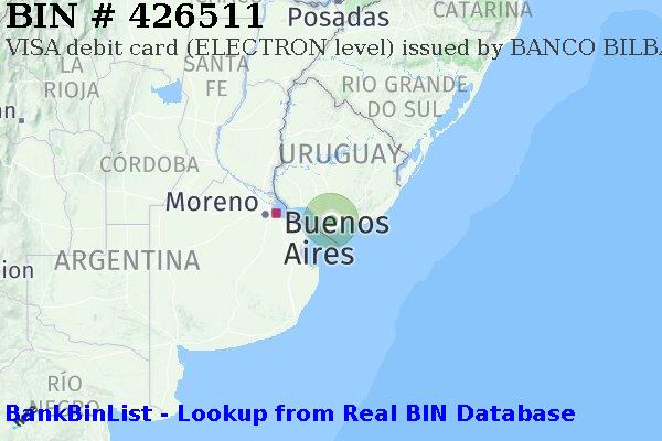 BIN 426511 VISA debit Uruguay UY