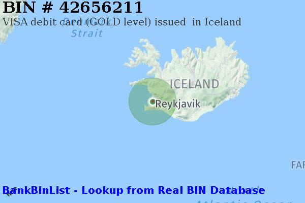 BIN 42656211 VISA debit Iceland IS