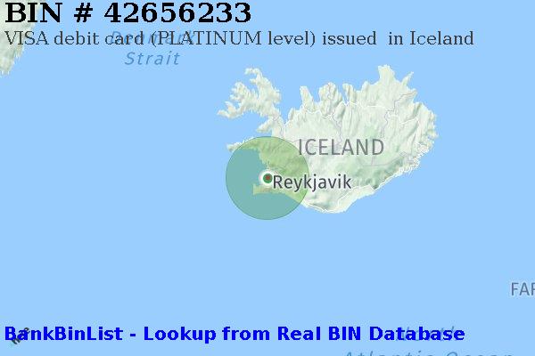 BIN 42656233 VISA debit Iceland IS