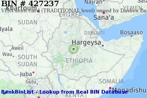 BIN 427237 VISA debit Ethiopia ET