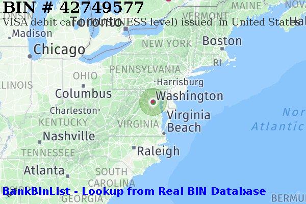 BIN 42749577 VISA debit United States US