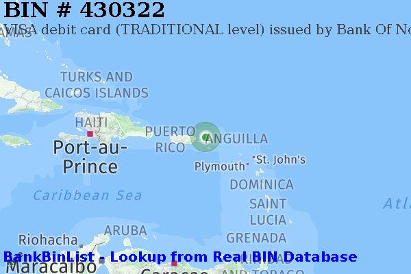 BIN 430322 VISA debit Virgin Islands (U.S.) VI