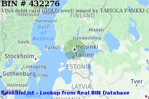 BIN 432276 VISA debit Finland FI