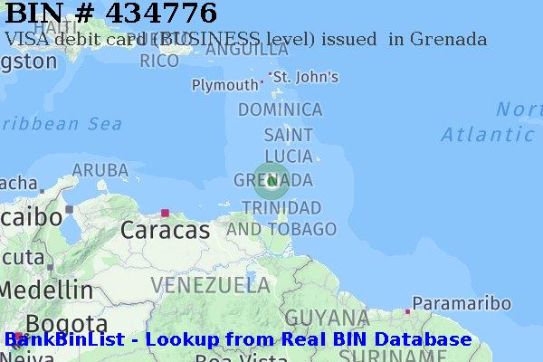 BIN 434776 VISA debit Grenada GD