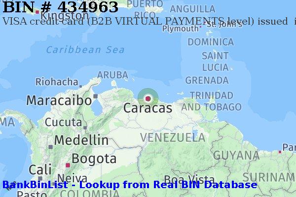 BIN 434963 VISA credit Venezuela VE
