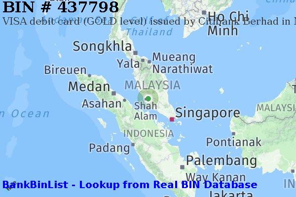 BIN 437798 VISA debit Malaysia MY