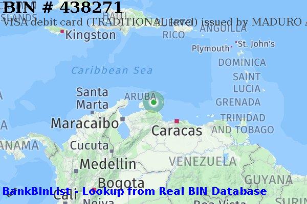 BIN 438271 VISA debit Curaçao CW