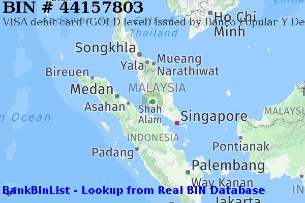 BIN 44157803 VISA debit Malaysia MY