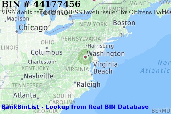BIN 44177456 VISA debit United States US