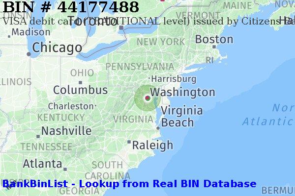 BIN 44177488 VISA debit United States US
