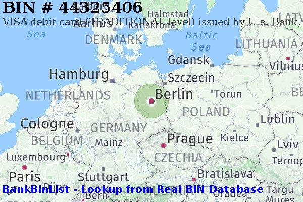 BIN 44325406 VISA debit Germany DE