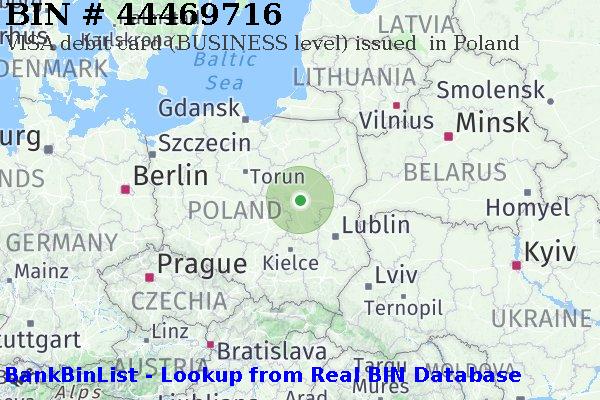 BIN 44469716 VISA debit Poland PL