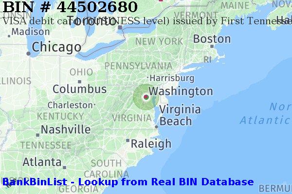 BIN 44502680 VISA debit United States US