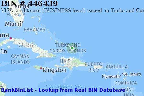 BIN 446439 VISA credit Turks and Caicos Islands TC
